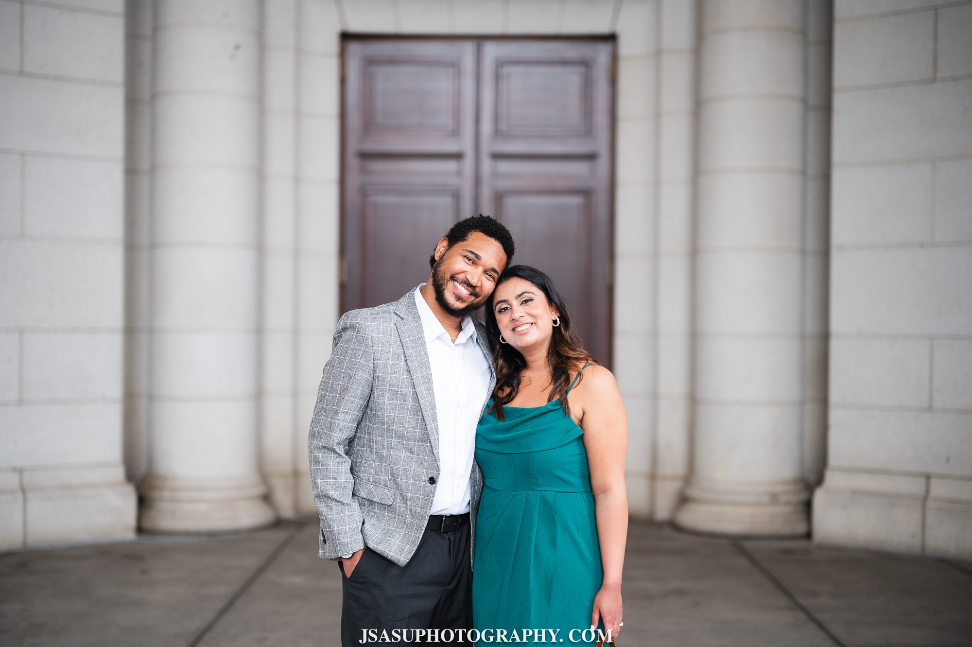 union station couples engagement photos