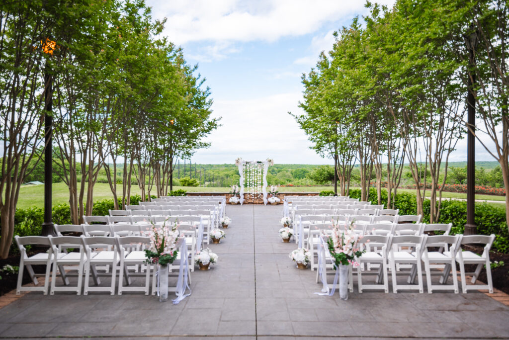 Outdoor wedding ceremony at Salamander Resort in Middleburg, Virginia