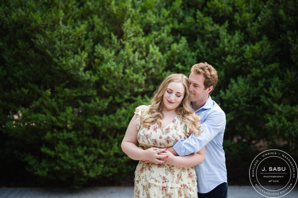 Sunset Theodore Roosevelt Island engagement session