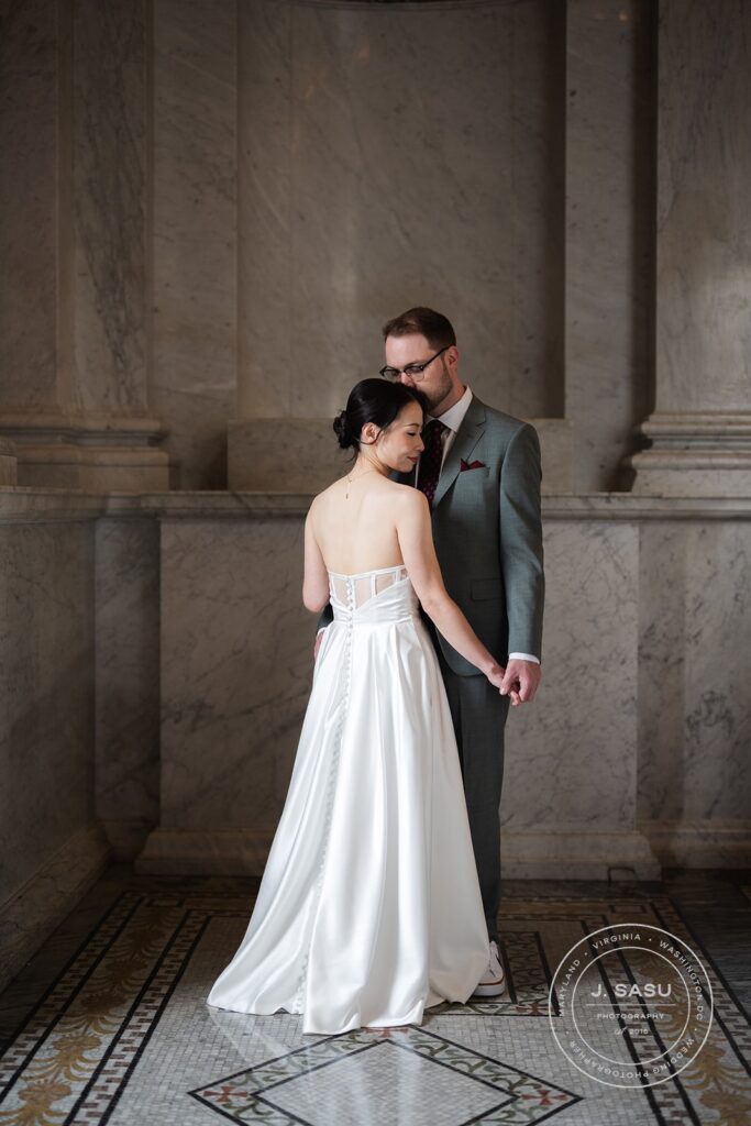 Newly married couple portraits at the Library of Congress